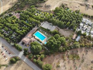 Normas Camping Prados Abiertos en Gredos vista aéres